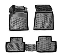 Rizline Alfombrillas 3D para Coche compatibles con Renault Clio 5 2020 - 2022, Accesorios para el Coche de de Alfombrillas de Goma para Coche, TPE, aptas para Todo Tipo de Clima, Antideslizantes