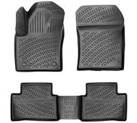 Rizline Alfombrillas 3D para coche compatibles con Toyota CH-R 2ª generación a partir de 2024, ajuste perfecto, accesorios 1ª y 2ª fila TPE para todo tipo de climas, inodoras, antideslizantes en la