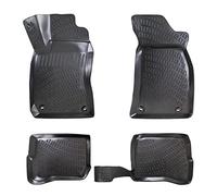 Rizline Alfombrillas 3D para coche compatibles con Volkswagen Passat B5 1996-2005, accesorios para coche, 1ª y 2ª fila, alfombrillas de goma TPE para todo tipo de climas, antideslizantes, parte