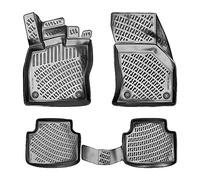 Rizline Alfombrillas 3D para Coche compatibles con VW Passat B8 & B8 GTE 2015 - 2022, Accesorios de Coche de Alfombrillas de Goma TPE para Todo Tipo de Clima, inodoras, Color Negro