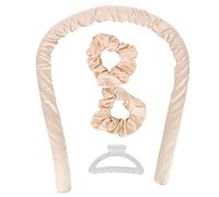 Rizo para el cabello sin calor, rizos para el cabello Diadema para rizar el cabello para dormir para uso diario para una variedad de ocasiones para amigos de la familia como regalo(champán)