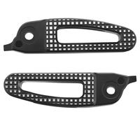 Rizoma Reposapiés del acompañante Par, aluminio, negro