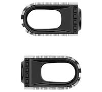 Rizoma Reposapiés Escape S Par, aluminio, negro/plata