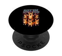 Rizz Em con El Tism Corgi Lover Autistic Meme Gráfico PopSockets PopGrip Adhesivo