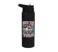 Rizz Em Con El Tism Funny Autistic Goats Meme Bootleg Stainless Steel Insulated Water Bottle