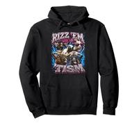 Rizz Em con El Tism Funny Autistic Goats Meme Bootleg Sudadera con Capucha