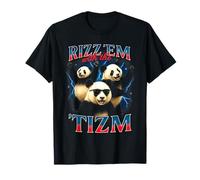 Rizz Em con El Tism Panda Autista Chiste Divertido Meme Camiseta