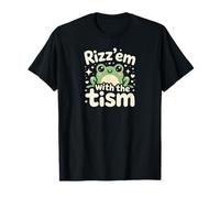 Rizz Em' with The Tism Awesome Autism Aware Charming Teas Camiseta