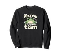 Rizz Em' with The Tism Awesome Autism Aware Charming Teas Sudadera