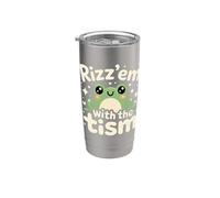 Rizz Em' With The Tism Awesome Autism Aware Charming Teas Vaso térmico de acero inoxidable de doble pared