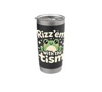 Rizz Em' With The Tism Awesome Autism Aware Charming Teas Vaso térmico de acero inoxidable de doble pared
