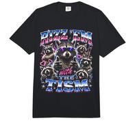 Rizz Em with The Tism Meme Funny Racoon Autism Comfort Colors Adult Heavyweight T-Shirt