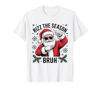 Rizz The Season Bruh Christmas Santa Claus Men Women Camiseta