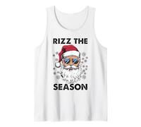 Rizz The Season Funny Christmas Santa Hombres Adolescentes Niños Camiseta sin Mangas