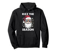Rizz The Season Funny Christmas Santa Hombres Adolescentes Niños Sudadera con Capucha