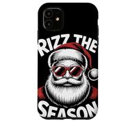 Rizz The Season Santa Gafas Meme Divertido Navidad Gen Z Carcasa para iPhone 11