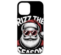 Rizz The Season Santa Gafas Meme Divertido Navidad Gen Z Carcasa para iPhone 12 Mini
