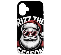Rizz The Season Santa Gafas Meme Divertido Navidad Gen Z Carcasa para iPhone 16