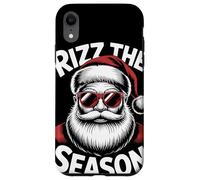 Rizz The Season Santa Gafas Meme Divertido Navidad Gen Z Carcasa para iPhone XR