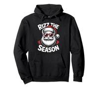 Rizz The Season Santa Gafas Meme Divertido Navidad Gen Z Sudadera con Capucha