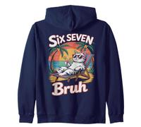 Rizzler 67 Bruh Cat Vacation Teacher My Trip 6 7 Gen Alpha Z Sudadera con Capucha
