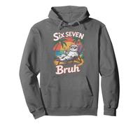 Rizzler 67 Bruh Cat Vacation Teacher My Trip 6 7 Gen Alpha Z Sudadera con Capucha