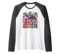 Rizzler Music 67 Arte Profesor ELA Humor Gen Alpha Z Slay Six Camiseta Manga Raglan