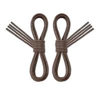 RJ-Sport 2 pares de cordones finos Oxford encerados, cordones redondos para negocios, muy resistentes, avellanados de 60 - 140 cm, cordones redondos de 2,5 mm, para trajes, negocios y zapatos de piel,