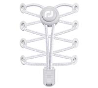 RJ-Sport Cordones elásticos con cierre rápido - Sistema de cordones rápidos para una comodidad única, ajuste perfecto y agarre fuerte (plateado*2)