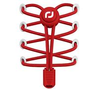 RJ-Sport Cordones elásticos con cierre rápido - Sistema de cordones rápidos para una comodidad única, ajuste perfecto y agarre fuerte (rojo * 2)