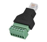 RJ12 6P6C Adaptador de 6 Clavijas, Ethernet RJ12 6P6C Adaptador de Terminal de Tornillo Macho a 6 Clavijas, RJ12 Conector de Bloque de terminales Tornillo Conector Conector Convertidor