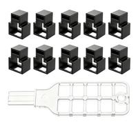 RJ45 Cable Lock Set - ABS Material 0.55x0.71x0.39in Compact Design Includes 10 Cable Locks And 1 Key Pack - Ethernet Port Security Accessory - Helps Prevent Unauthorized Network Çable Removal In Offic