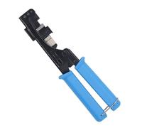 RJ45 Conector Keystone para Cable UTP Cat5e Cat6A - Herramienta de Terminación 90° Azul
