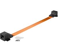 GOOBAY 70461 - Cable coaxial para antena de televisión (90°, 135 dB, apantallado cuádruple dorado, 2 m), color negro