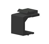 RJ45 y Amplificador;LC y Amplificador;Acoplador SC Snap-in Keystone Frame Placa ciega Compatible con Panel de conexión Modular en Blanco (Size : 30pcs, Color : Blind Plate Black)
