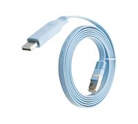 RJ45P Cable de USB Consola con Chip PL2303GT para Enrutadores y Conmutadores Cisco, Transmisión Rápida y Estable, 1.8 M Compatible con Windows/MAC/OS