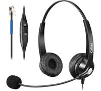 RJ9 Auriculares Teléfono Fijo con Micrófono Cancelación de Ruido para Cisco