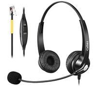 RJ9 Auriculares Teléfono Fijo para Yealink SIP-T31P T33G T30 T43U T54W T41S
