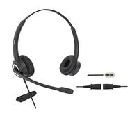 RJ9 Cisco Wired Office Phone Headset HD Voice for Cisco Phones 6851 6861 7945g 7962g 8811 8841 8845 8851 8861 8961 9951 Series Model,Plus 3.5mm Adapter for Smartphone