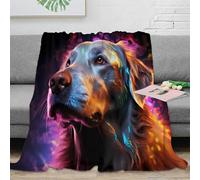 RJAVAGFZL Estampado 3D GoldenRetriever Manta de Cama Microfibra Ropa de Cama esponjosa y cálida DigitalArteStyle Manta de sofá Lavable para Regalos de Bienvenida a casa 80×90inch(200x230cm)