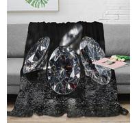 RJAVAGFZL Estampado 3D Sparkling gem Plaid de sofá Microfibra Ropa de Cama Suave Elegant Cut Manta de sofá Anti-Bolitas para oficinas Open Space Juveniles 70×80inch(180x200cm)