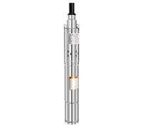 RjcdOPL Bomba de pozo profundo, acero inoxidable 304, 250W, caudal 1600L/H altura 80m, impermeable IP68, silenciador (20dB), ideal para riego agrícola y uso doméstico