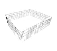 RjcdOPL Valla de jardín metálica, 30 paneles 33 × 43 cm, borde de barrera exterior de animales, macizos de flores, ideal para patio, terraza, césped, huerto y huerto