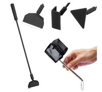 RJFUJP Kit de limpieza de peceras 3 en 1, kit completo de limpieza de peceras, raspador de algas, cepillo triangular, cepillo de ángulo recto para mantenimiento de peceras