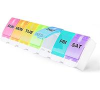 RJJ 2pcs, caja de la píldora, caja portátil de la píldora, caja sub-embalada de la píldora, caja de la medicina 7 días a la