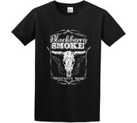 RJJBFKDDK Blackberry Smoke Men's 100% Cotton Casual T-Shirt