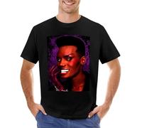 RJJBFKDDK Grace Jones Splatter Purple T-Shirt Shirts Graphic Tees Plus Size Tops Aesthetic Clothes Oversized t Shirt Men Clothings