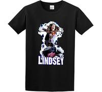 RJJBFKDDK Lindsey Stirling 2 T-Shirt Graphic Top Printed Mens Shirt Black