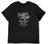 RJJBFKDDK Short Sleeve of The Lambs Buffalo Bill's Body Lotion Men's T Shirt Movie Shirt Top Black