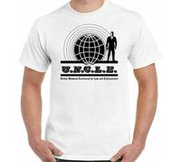 RJJBFKDDK The Man from Uncle T-Shirt Mens Retro TV Show David McCallum Program Top 1